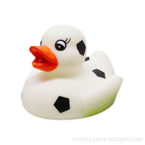 Promotional Rubber Duck in Football-shaped, Ideal for Premiums